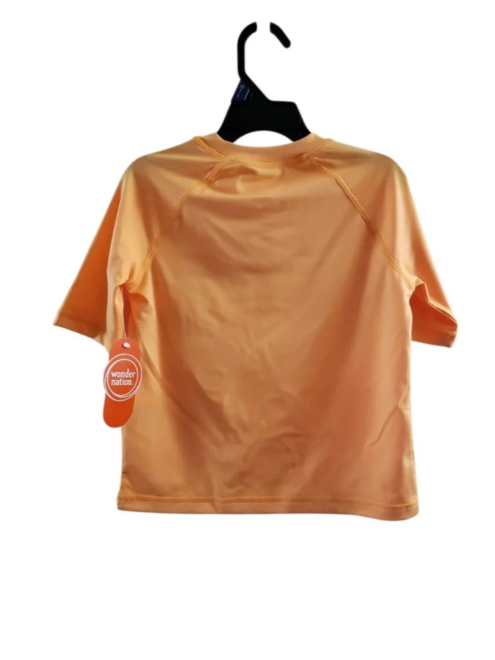 NWT Boys Graphic Print Orange Rash Guard UPF 50+ Quick Dry Size XL 14-16